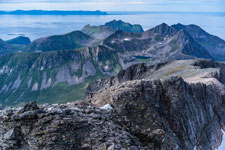 am Berg Kvænan. Blick nach Westen