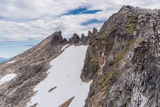 Blick zum Berg Kvænan