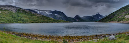 Gjeska. Blick zum Kvænan