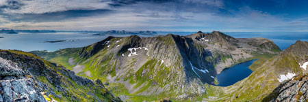 am Berg Lonketind. Blick nach Südwesten