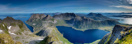 am Berg Lonketind. Blick nach Nordosten