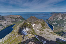 am Berg Lonketind. Blick nach Norden