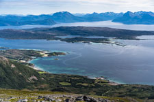 Blick vom Berg Lonketind nach Südosten