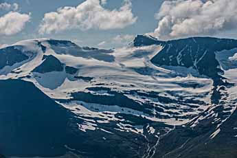 Ausblick vom Bergpass Bjøråskaret