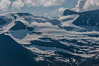 Ausblick vom Bergpass Bjøråskaret