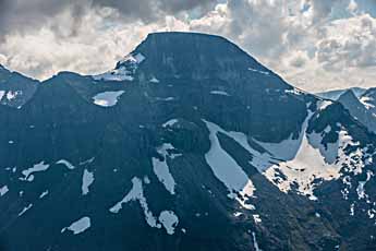 Ausblick vom Bergpass Bjøråskaret