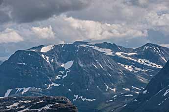 Ausblick vom Bergpass Bjøråskaret