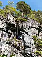 senkrechte Felsen