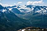 Ausblick vom Bergpass Bjøråskaret