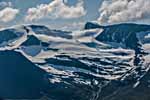 Ausblick vom Bergpass Bjøråskaret