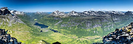 Innerdalen und Bergpass Bjøråskaret