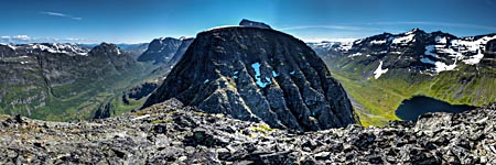 Ausblick vom Berg Innerdalstårnet