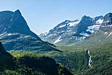 Ausblick auf dem Wege zum Bjøråskaret