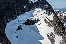 Abhang des Berges Snøfjellet