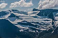 Ausblick vom Bergpass Bjøråskaret