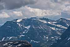 Ausblick vom Bergpass Bjøråskaret