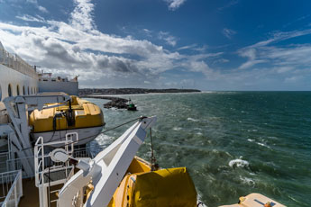 Fähre Larvik - Hirtshals. Hafen Hirtshals