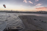 Larvik. Sukkersletta. Kitesurfer