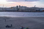 Larvik. Sukkersletta. Kitesurfer