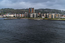 Larvik. Blick von Fähre