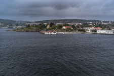 Larvik. Blick von Fähre