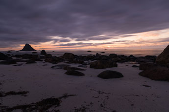Dämmerung am Strand