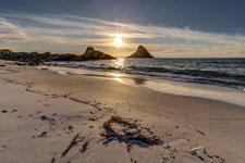 Insel Andøya. Strand am Bleik