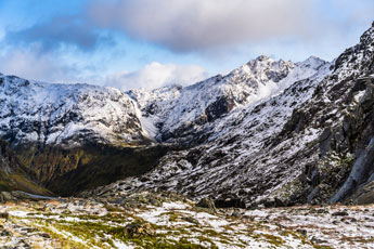 Berge. Nationalpark Møysalen. Insel Hinnøya