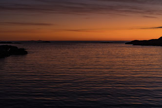 Dorf Nyksund. Insel Langøya