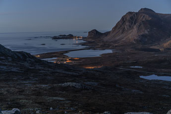 Bufjellet. Abend. Insel Langøya