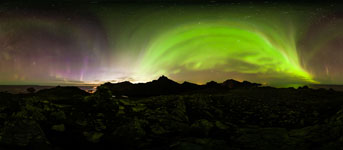 Polarlicht. Insel Langøya
