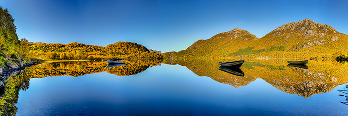 Litlvatnet. Insel Langøya