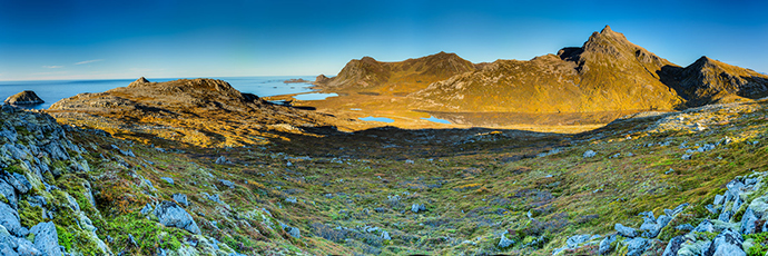 Bufjellet. Insel Langøya