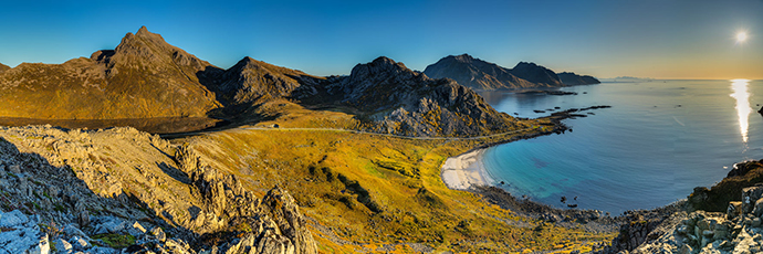 Bufjellet. Insel Langøya