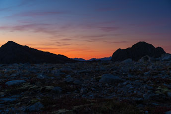 Morgendämmerung. Insel Langøya