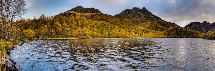 Ryggedalsvatnet. Insel Langøya