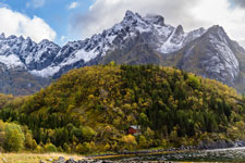 Berge. Nationalpark Møysalen. Insel Hinnøya