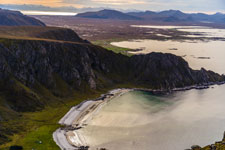 am Berg Måtinden. Insel Andøya