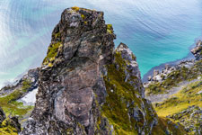 Ein Felsen. Insel Andøya