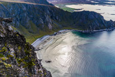 Bucht Høyvika. Insel Andøya