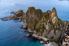 Landspitze Heststaven. Insel Andøya