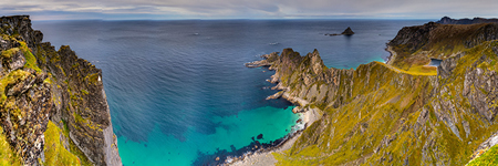am Berg Måtinden. Insel Andøya