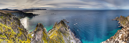 am Berg Måtinden. Insel Andøya