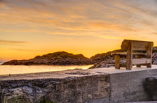Dorf Nyksund. Insel Langøya