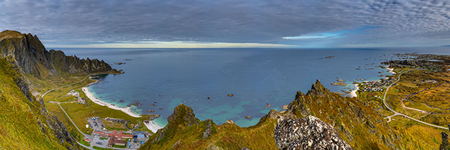 Am Berg Andhautet. Insel Andøya