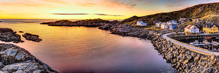 Dorf Nyksund. Insel Langøya