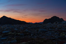 Morgendämmerung. Insel Langøya
