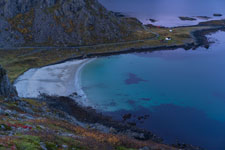 Bucht Sanvikbukta. Insel Langøya