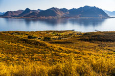 zum Berg Veten (Bø). Insel Langøya