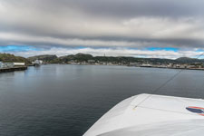 Fähre: Moskenes-Bodø. Im Hafen Bodø